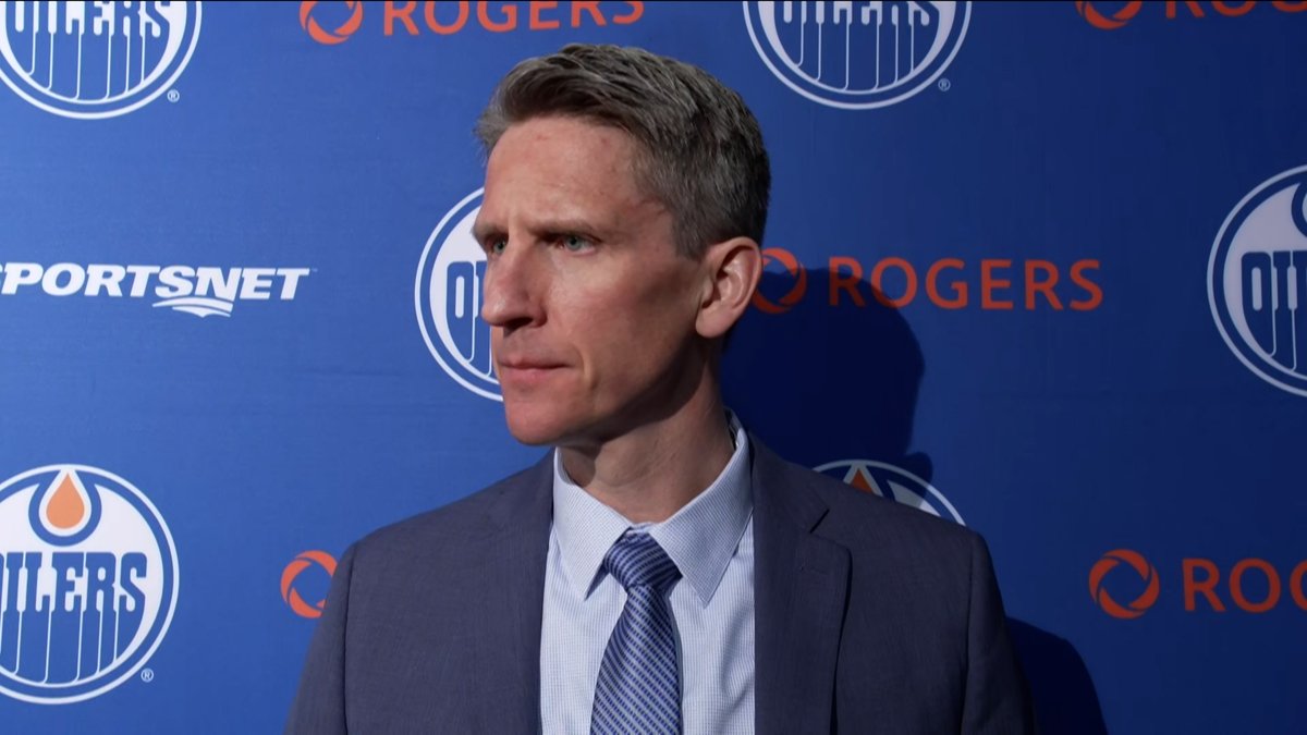 "You look at the turnovers that led to scoring chances off the rush. We spent very little time in the defensive zone... Just the puck management & giving chances off the rush." Coach Knoblauch on the #Oilers loss to Buffalo. Enterprise | #LetsGoOilers