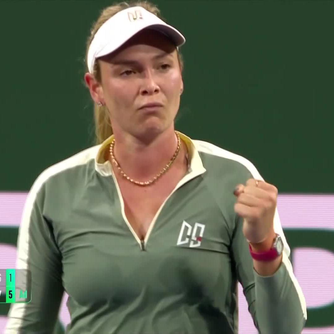 Into her third Round of 16 of 2025 👊 Donna Vekic | #TennisParadise