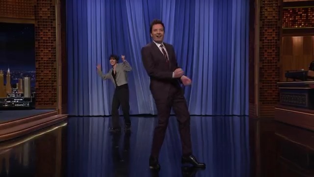 No one tell Jimmy that BTS_official’s j-hope is behind him 🤣 #jhopeOnFallon #FallonTonight
