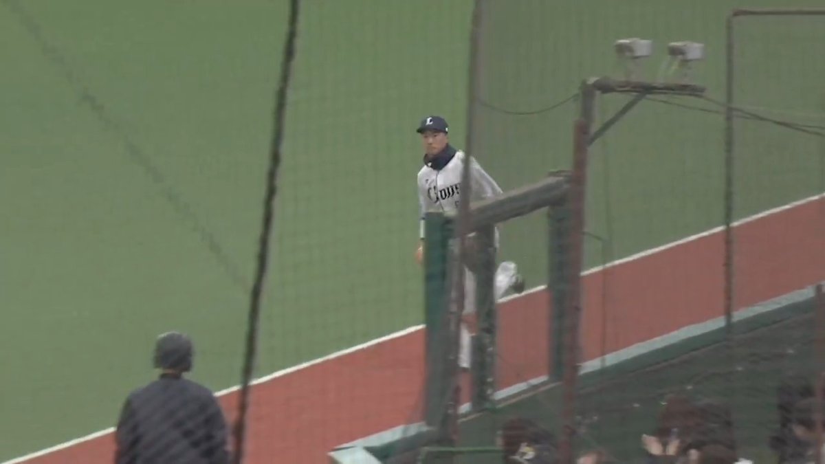 #長谷川信哉 選手のファインプレー！ 味方の好守もあり #菅井信也 投手が2回も3者凡退に抑えています！ #埼玉西武ライオンズ #seibulions #オープン戦 #ALLONE