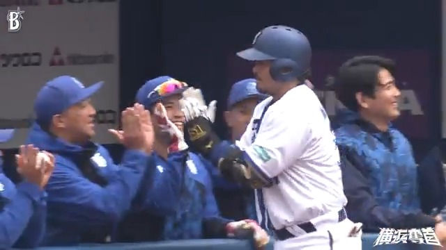 #宮﨑敏郎 選手の今季オープン戦チーム初ホームランとなる2ランアーチが飛び出し、逆転に成功！👏 5回裏 DB 2 - 1 C #オープン戦 #横浜奪首 #baystars