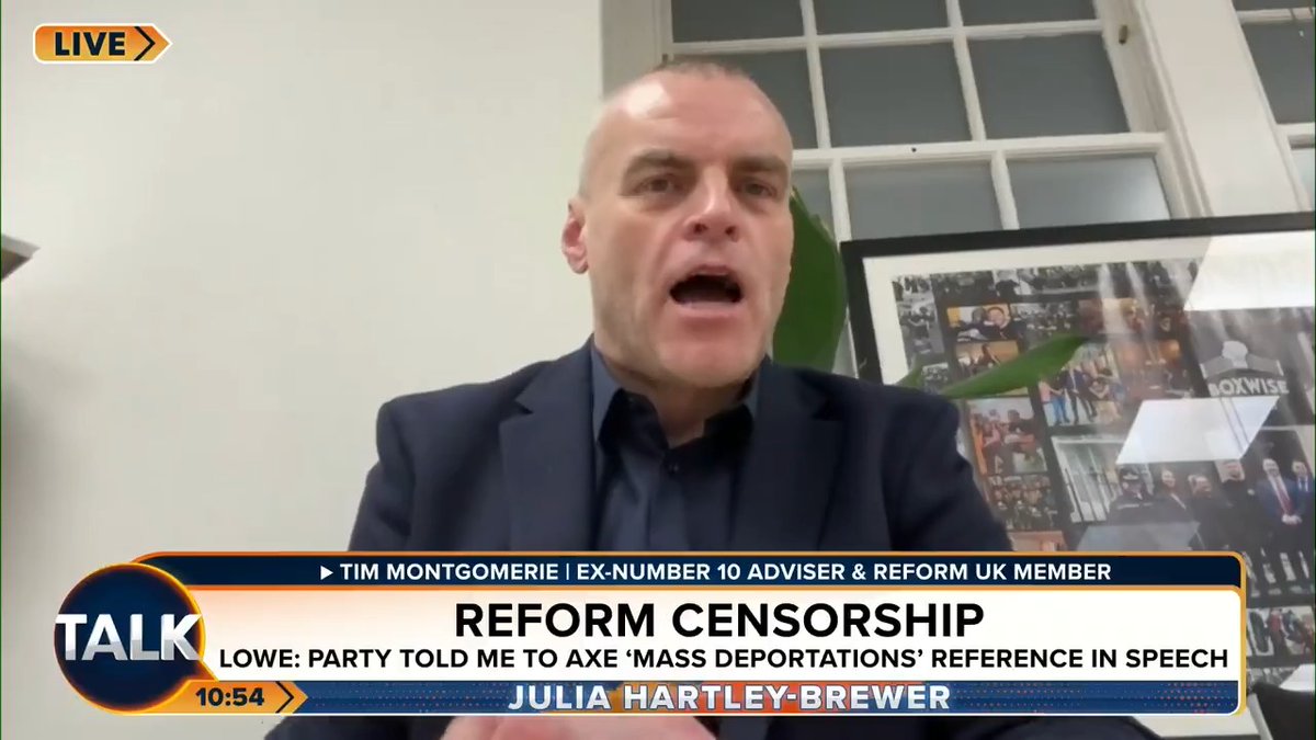 Former No 10 adviser and Reform UK member Tim Montgomerie says Nigel Farage and Rupert Lowe had “political differences” and the Reform UK feud “is not about egos”. “Nigel is trying to think - how do we reach those new voters, particularly female voters?” Julia Hartley-Brewer | Tim Montgomerie 🇬🇧