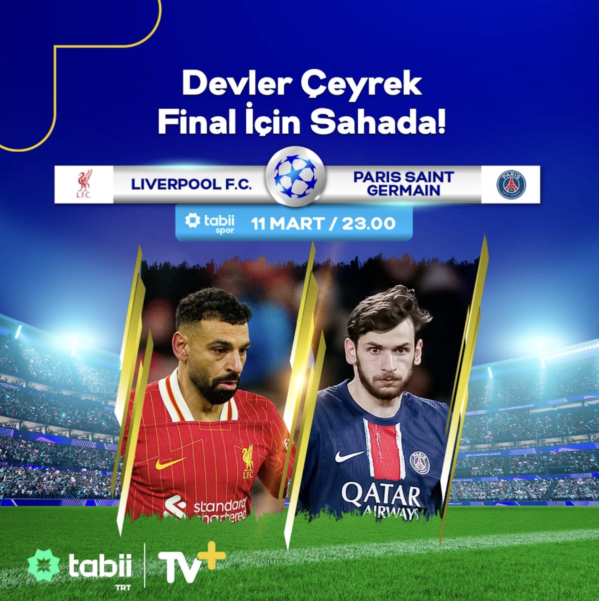 Turu kim geçecek? Liverpool mu, PSG mi? Şampiyonlar Ligi heyecanı tabii spor ile TV+’ta! ⏰ 23.00