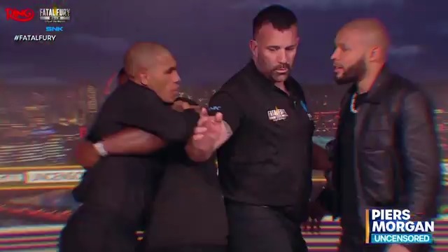 .Chris Eubank Jr vs Conor Nigel Benn is more than a boxing match... it’s a family feud and a story of scandal and status. Next month, they'll finally face off. First, they face Piers Morgan... 📺 #FatalFury Ring Magazine showdown, April 26 with @KOFstudio_EN