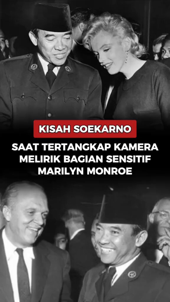 banyak yg bilang kalau beliau pakai pelet pemikat benar atau tidak yang pasti karisma beliau bisa menggaet perhatian marilyn monroe