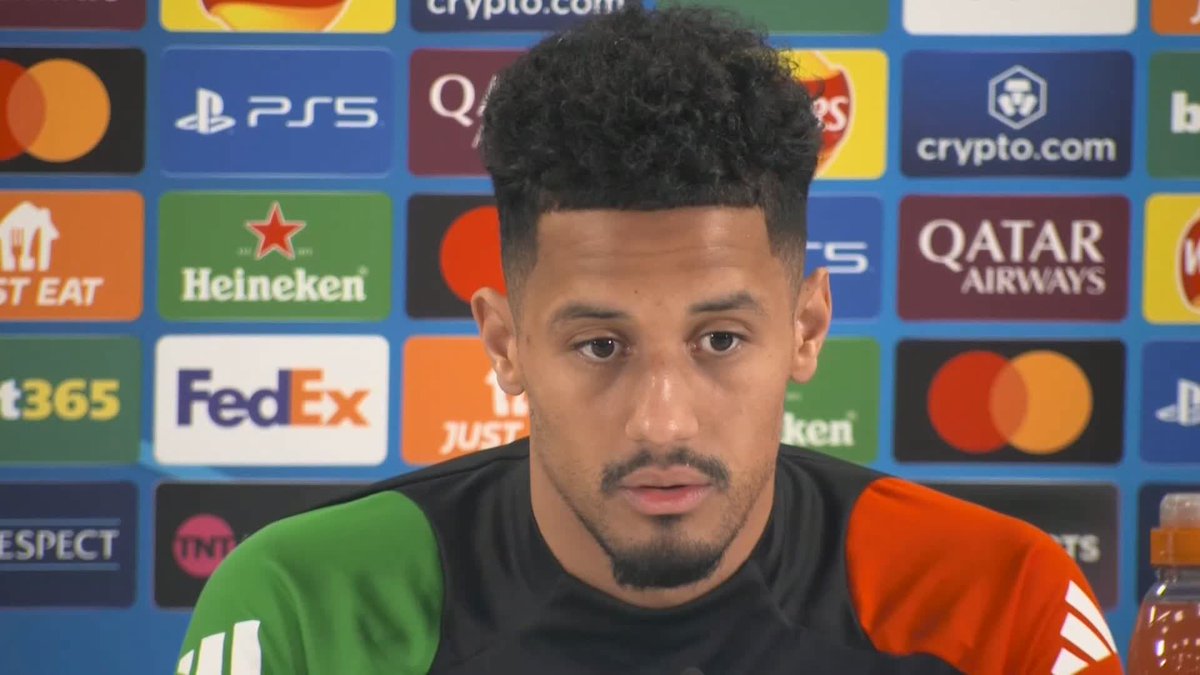 "We have to win, even if we beat them 7-1 last week" 🔥 William Saliba says a win for Arsenal against PSV would be important for team morale 💭