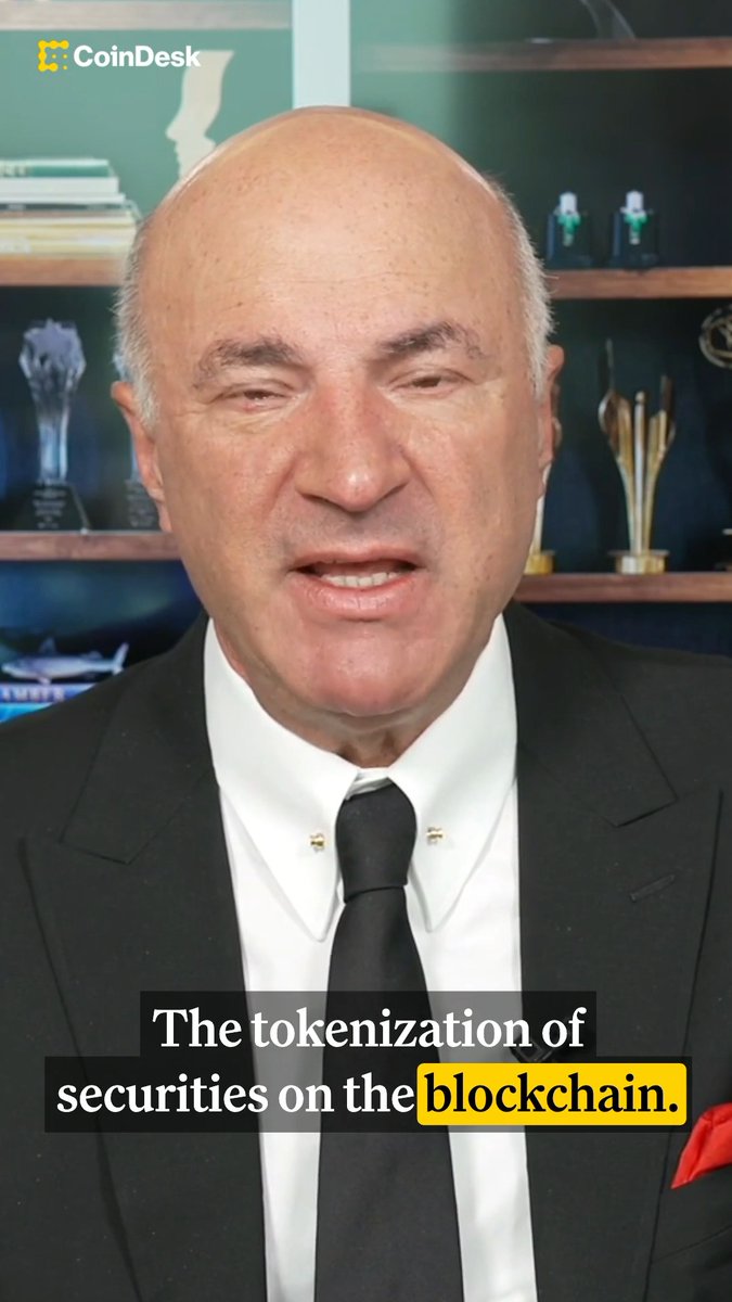 What's the most exciting thing in crypto for Kevin O'Leary aka Mr. Wonderful besides stablecoins? The tokenization of securities. Blockchain technology can provide these "advanced products, financial services for all 10 sectors." Check out the full interview with Jenn Sanasie here: