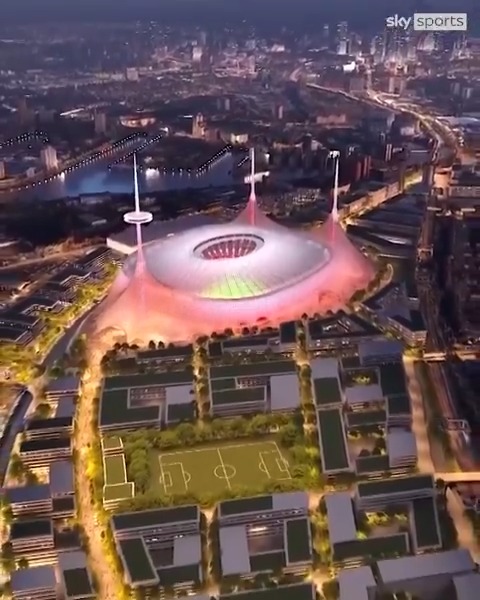 Footage of Man United's proposed new 100,000 seater stadium has been released, narrated by Gary Neville 🔴 What are your thoughts? ❓