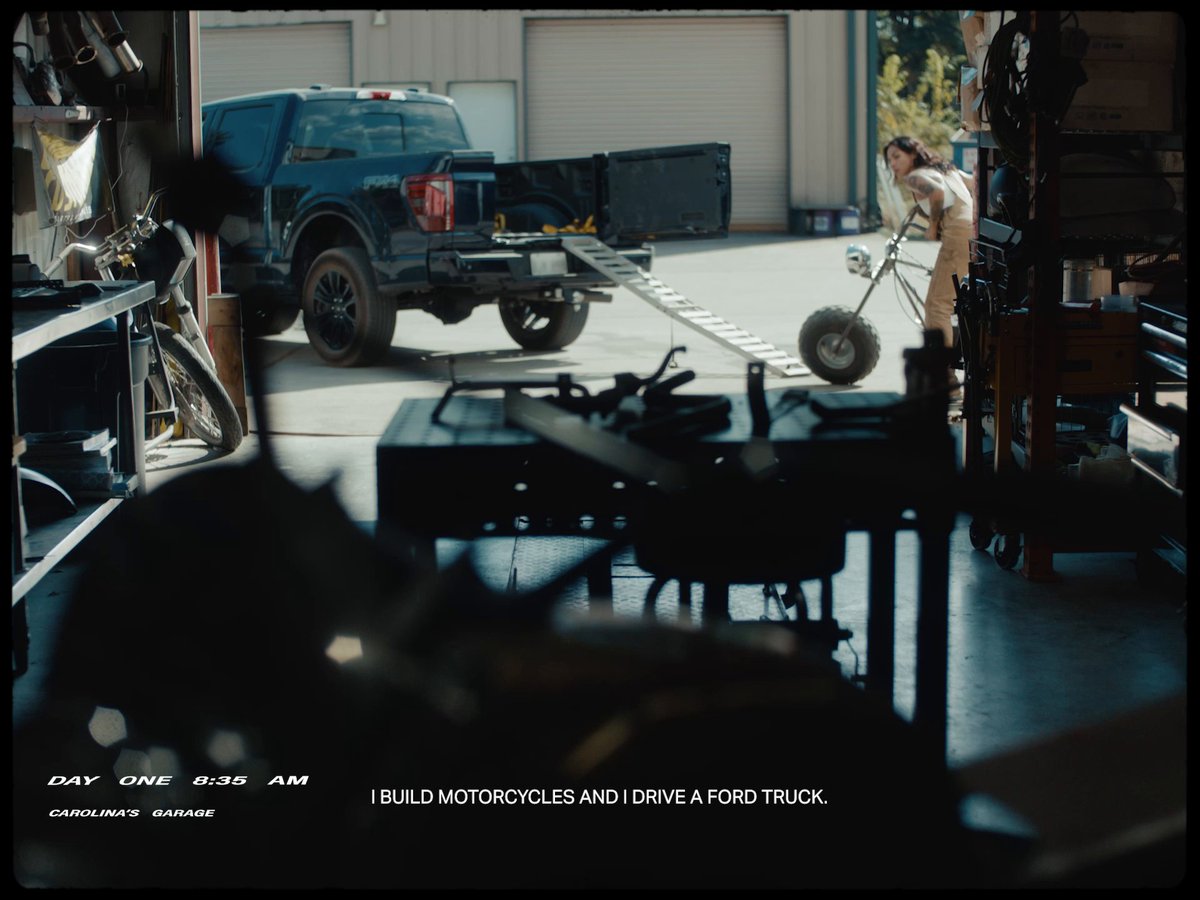 In 48 hours, welder, motorcycle rider and Ford Ambassador Carolina Paredes builds a custom bike with the help of her Ford F-150®.
