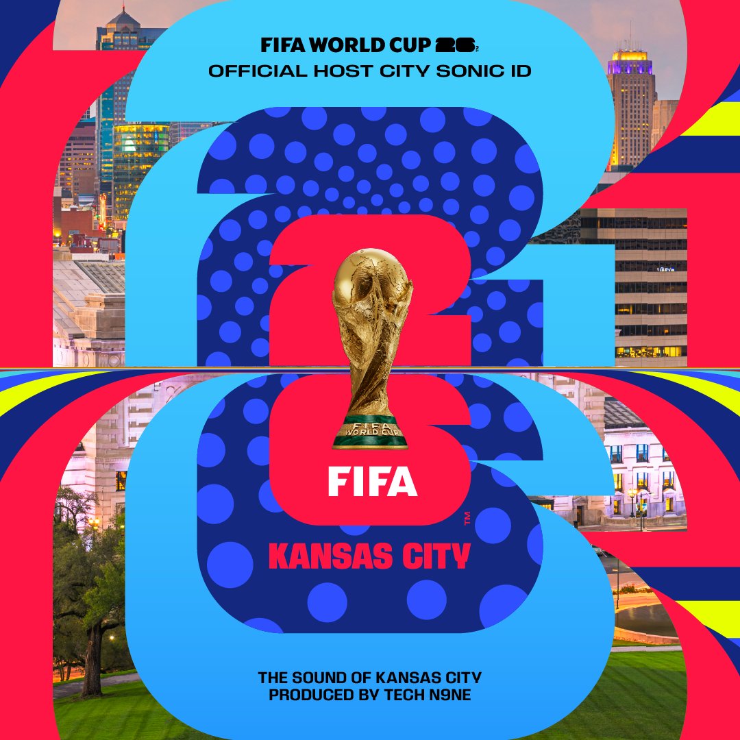 📣 That Kansas City special... 🇺🇸 FIFA World Cup 26 Kansas City's #WeAre26 Sonic ID is here, featuring Tech N9ne!