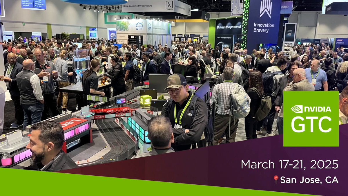 The countdown is ON! ⏳ Lenovo is headed to #GTC25 to showcase AI-powered innovation like never before. What you can expect: -Products powered by NVIDIA Workstation like the ThinkStation PX -Sessions on how to maximize performance with #AI &amp; the future of immersive workspaces