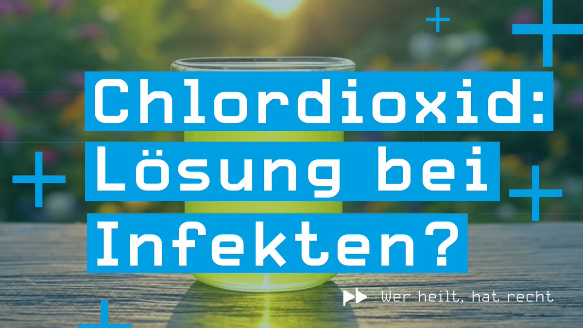 📺 Wer heilt, hat recht #6 – Chlordioxid: Lösung bei Infekten? Dr. Mario Uwe Radmacher ( attestiert Chlordioxid-Lösung gegen Infektionen in der Zahnmedizin beispiellosen Erfolg und erwartet viele weitere Anwendungen von CDL - bis hin zur Krebstherapie.