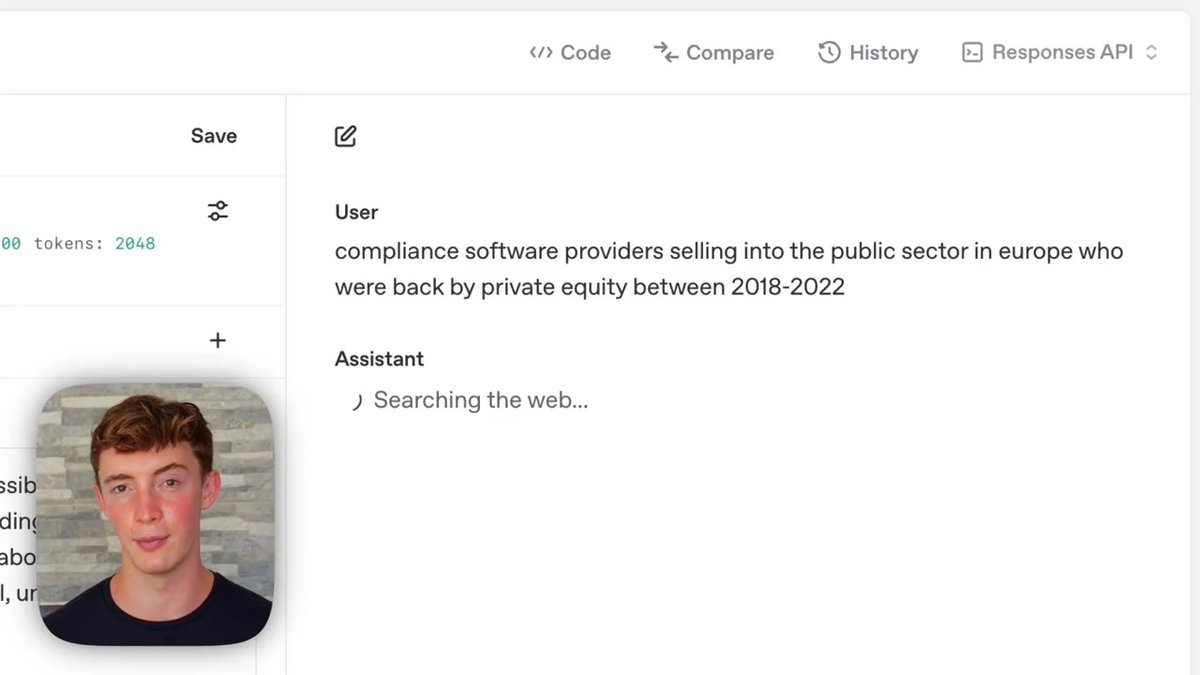 Here’s how Ben of Revi used web search in the API to build agentic systems that can achieve near-100% information accuracy in complex M&A deal origination tasks.