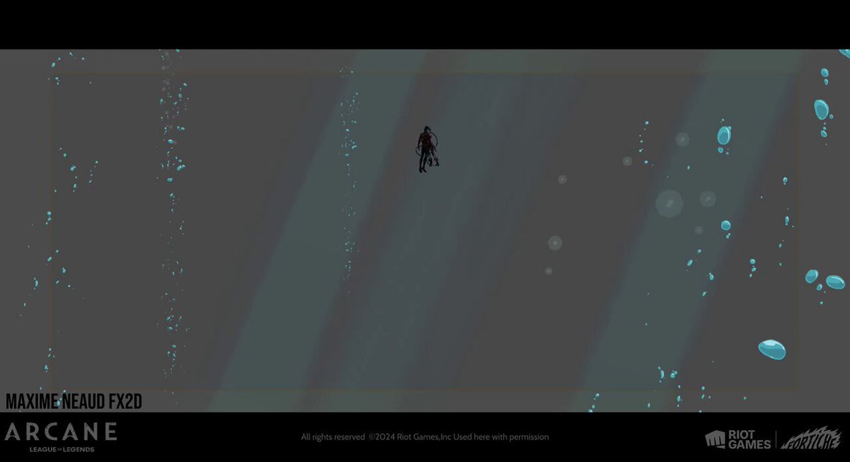 Arcane S2 Jinx Saying Goodbye to Silco 2DFX Progression by Maxime Neaud 🫧