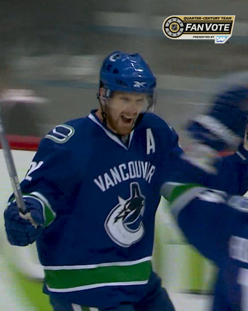 The Sedin twins' chemistry was simply unmatched. 🧬 Do you have Henrik Sedin and Daniel Sedin on your ballot? Vote on X by using #NHLQCTeam and a player’s full name or handle! 🗳️ NHL Quarter-Century Team presented by SAP