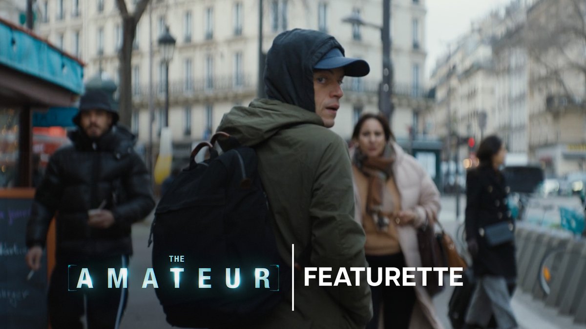 New teaser for ‘THE AMATEUR’, an espionage thriller starring Rami Malek, Jon Bernthal, Rachel Brosnahan and Laurence Fishburne. In theaters on April 11.