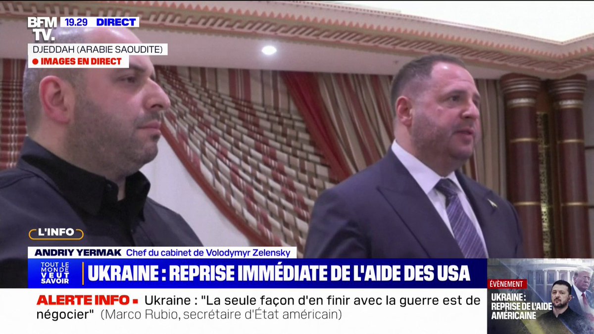 Andriy Yermal, conseiller de Volodymyr Zelensky: les Russes "ont commencé la guerre, on va voir s'ils veulent la finir"