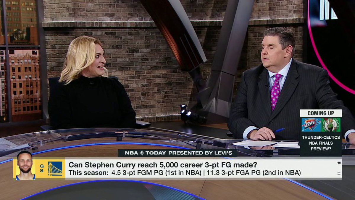 “If you’re talking about getting to the 5,000, his conditioning will allow him to do it.” Brian Windhorst on Steph Curry’s ability to reach 5k career 3-pointers ✍️