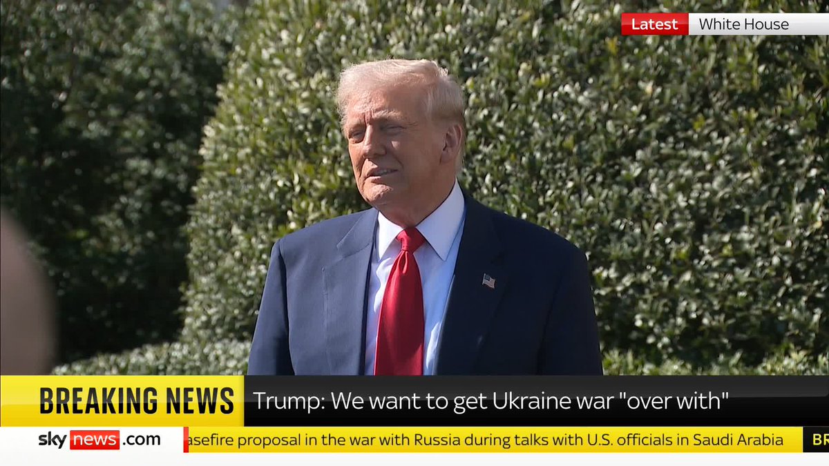 "When you take away that artificial line that looks like it was done with a ruler..." President Trump addresses his phone call with the "gentleman" Premier of Ontario, Doug Ford and his latest thoughts on Canadian tariffs Latest ➡️ 📺 Sky 501