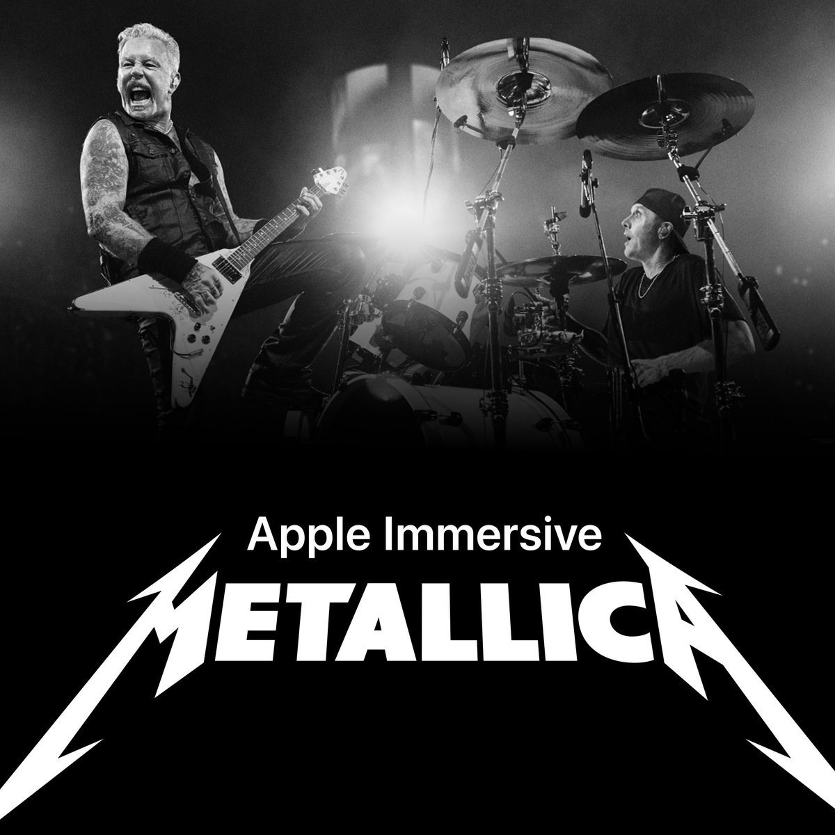 Watch Metallica’s first immersive concert film, only on #AppleVisionPro starting March 14th.
