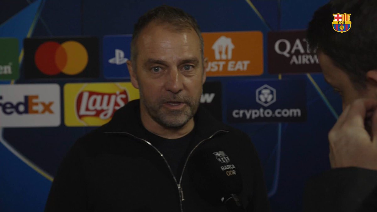 🎙️ HANSI FLICK: “Benfica is a really good team...but we are doing really great.” #BarçaBenfica UEFA Champions League