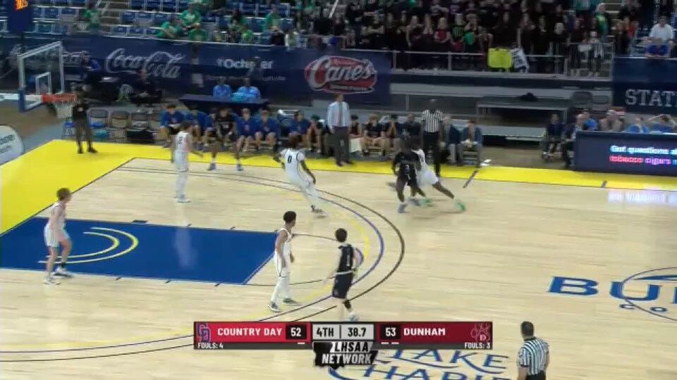 Proud father moment for Saints legend Deuce McAllister. His son, Curtis, with the game-winning bucket to send the Country Day Cajuns to the LHSAA Div. III select championship game.