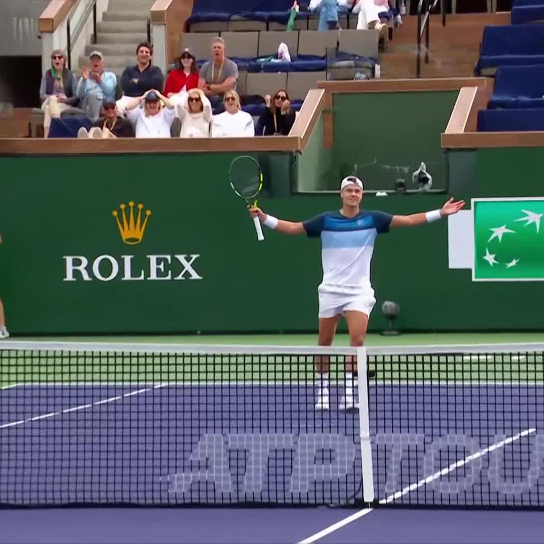 SHOT OF THE TOURNAMENT 🔥 Holger Rune what have you done 💪💪 #TennisParadise