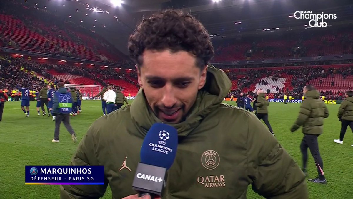 Marquinhos 🇧🇷 : « On a fait un grand match ! On a mérité, il n’y a pas photo ! » 🗣️🔴🔵 🎥 CANAL+ Foot