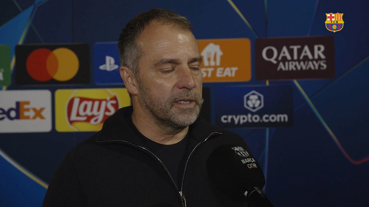 🎙️ HANSI FLICK: “It's the Champions League and the Champions League is something special...And when you see the supporters, the fans celebrate this, it's really nice.” #BarçaBenfica UEFA Champions League
