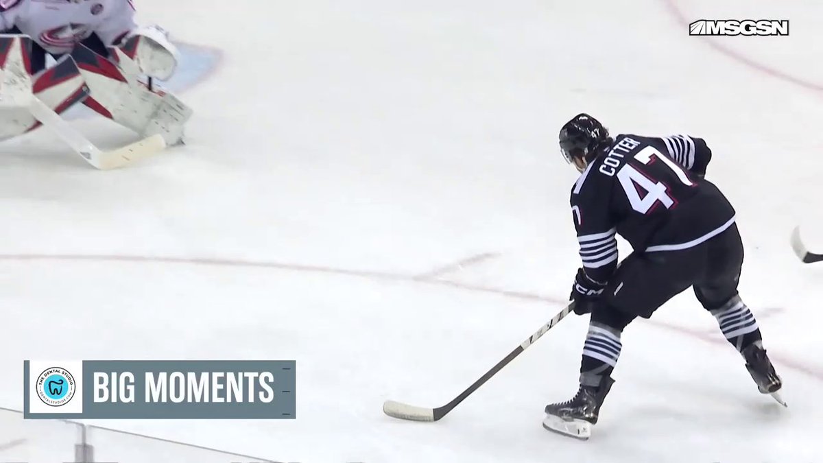 Paul Cotter sneaks one past Merzlikins to extend the x – New Jersey Devils' lead! 🤩