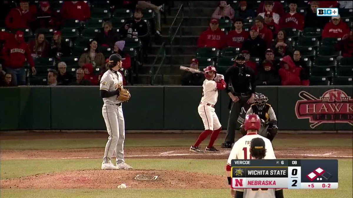 The freshman comes through. B5 | Nebraska 4, Wichita State 0