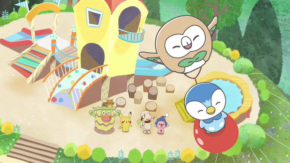 YouTubeチャンネル「ポケモン Kids TV」にて、モンポケのショートアニメ第5話が公開！ 今回の「はじめて」は……「はじめてのとっくん」！ モクローとポッチャマが空を飛ぶとっくん...…!? ぜひ、見てね！ #ポケモンKidsTV #モンポケ