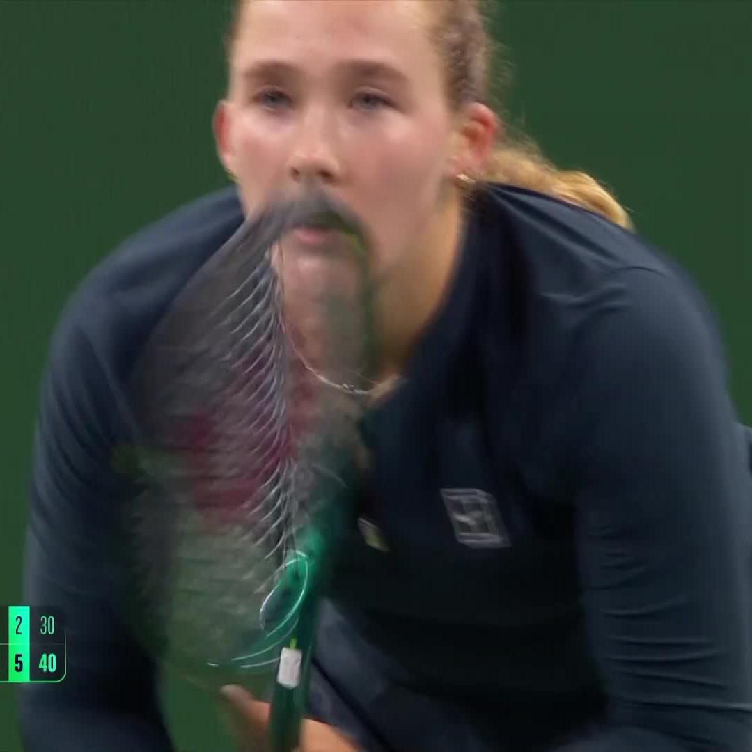 The streak continues ⭐️ Mirra Andreeva moves through to the Indian Wells quarterfinals and extends her match winning streak after defeating Rybakina 6-1, 6-2. #TennisParadise