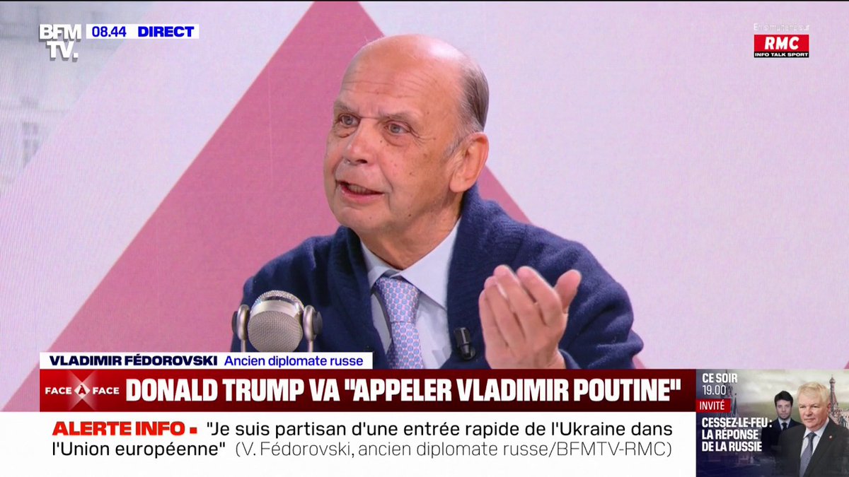 Vladimir Fédorovski (ancien diplomate russe): "Je suis partisan de l'entrée de l'Ukraine dans l'Union européenne le plus rapidement possible"