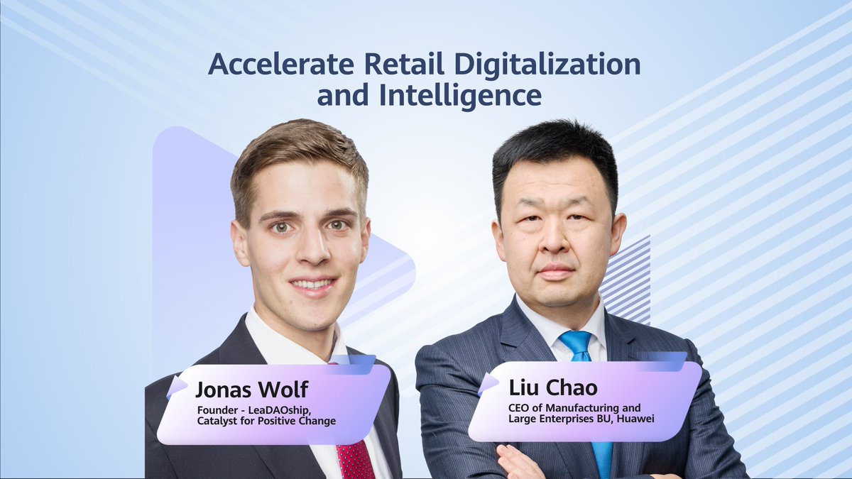 Join Liu Chao, CEO of #Huawei's Manufacturing & Large Enterprises BU, and Jonas Wolf, Founder of LeaDAOship, for a tour of Huawei's #MWC25 Smart Retail Booth and an #ALLinTALK conversation about digital retail transformation. They revealed tech innovations that are enhancing in-store experiences and shaping smart retail, including Wi-Fi 7 & IoT integration, and multi-branch interconnection. Check out more insights from #HuaweiMWC: