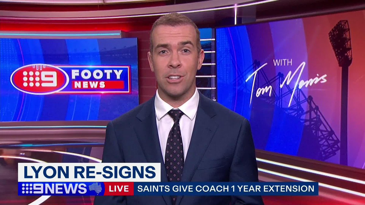 St Kilda has extended coach Ross Lyon's contract, while AFL boss Andrew Dillon today vehemently denied breaching player confidentiality. #9News Tom Morris