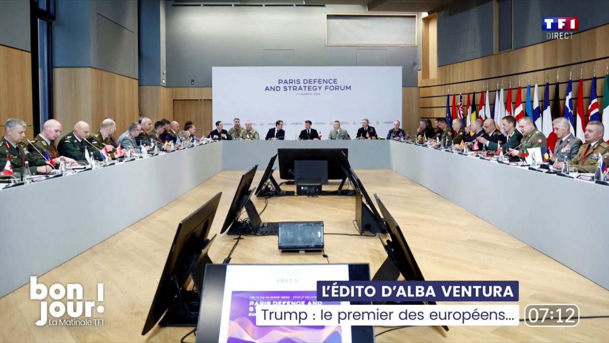Sans Trump à la Maison Blanche vous n’auriez jamais vu cette image de 30 chefs d’Etat major réunis à Paris Europe Great Again ! À écouter 👇❤️