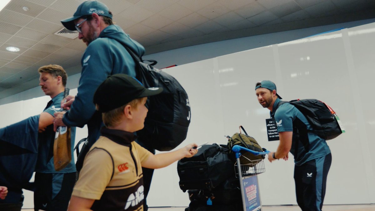 A lovely welcome of team New Zealand at home after the CT Final. 🇳🇿