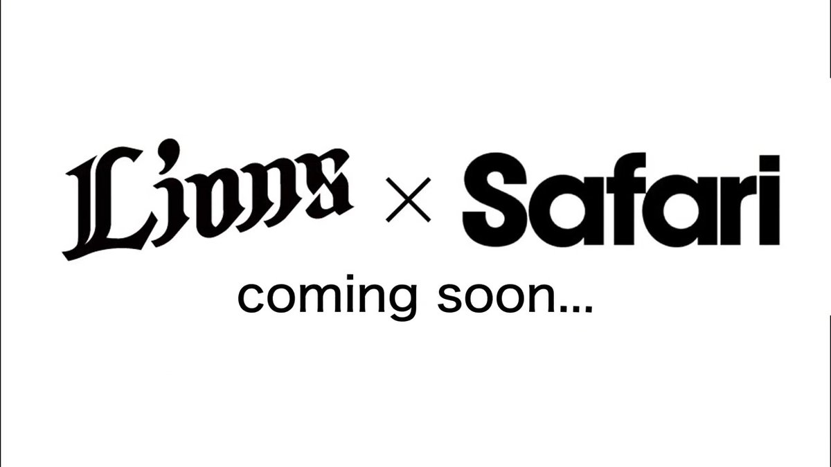 … Lions × Safari … Coming soon!! #seibuIions #Safari