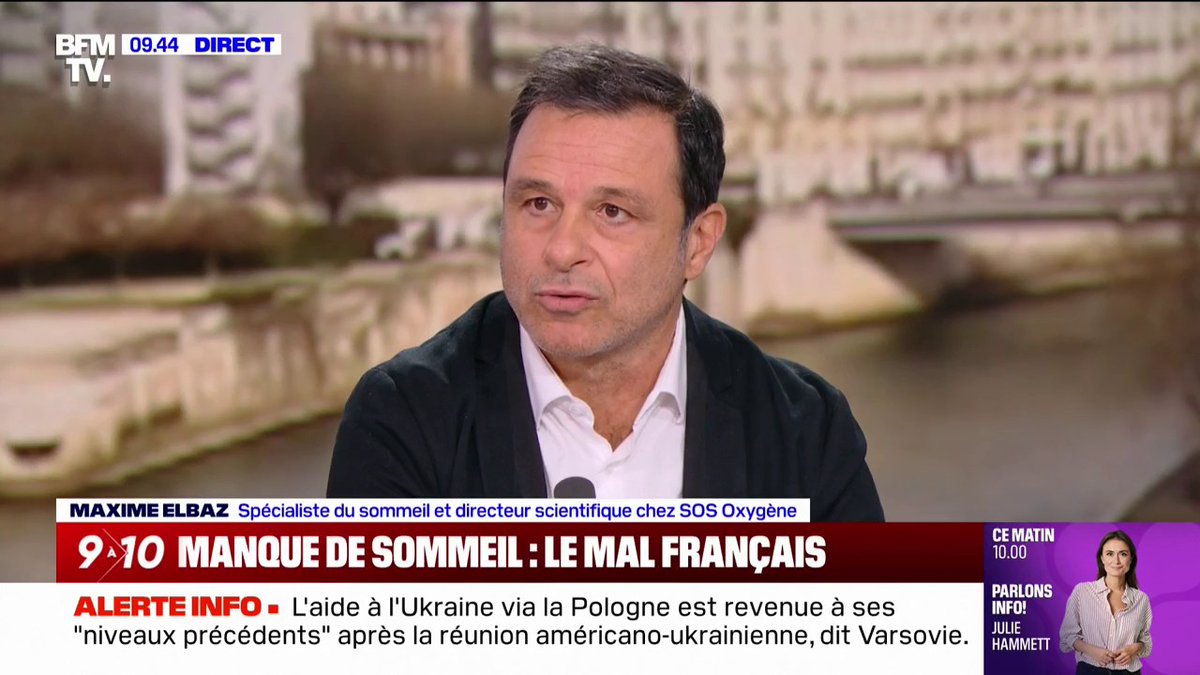 💬 "Le sommeil des Français est très mauvais" ➡ À l'occasion de la journée du sommeil, l'Institut national du sommeil et de la vigilance alerte sur la somnolence et ses risques