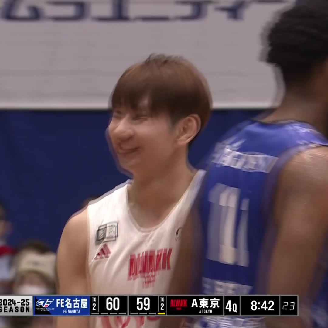 惜しくもラインクロス... #75 小酒部泰暉がみせる粘り強いディフェンス🔥 小酒部泰暉 / Taiki Osakabe 📲バスケットLIVE配信 #アルバルク東京 #ONERISE