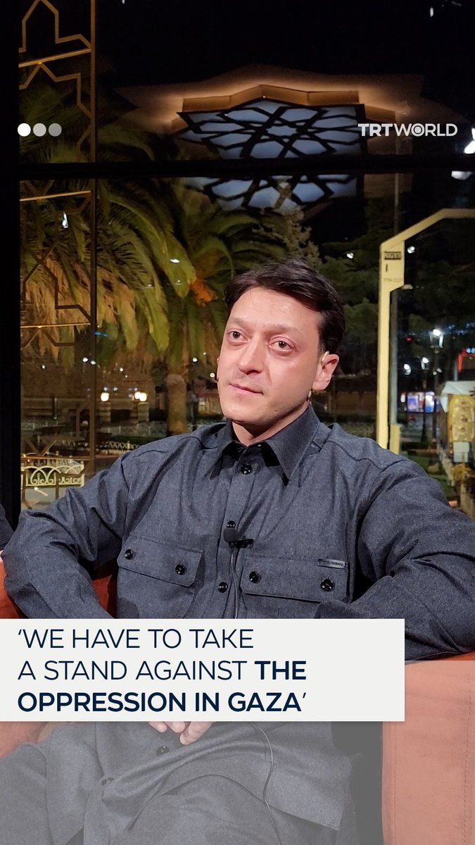 “Not just me, not just the football or sports community, but all of humanity must speak out against what has happened in Gaza,” former Turkish-German football star Mesut Ozil tells TRT in an exclusive interview