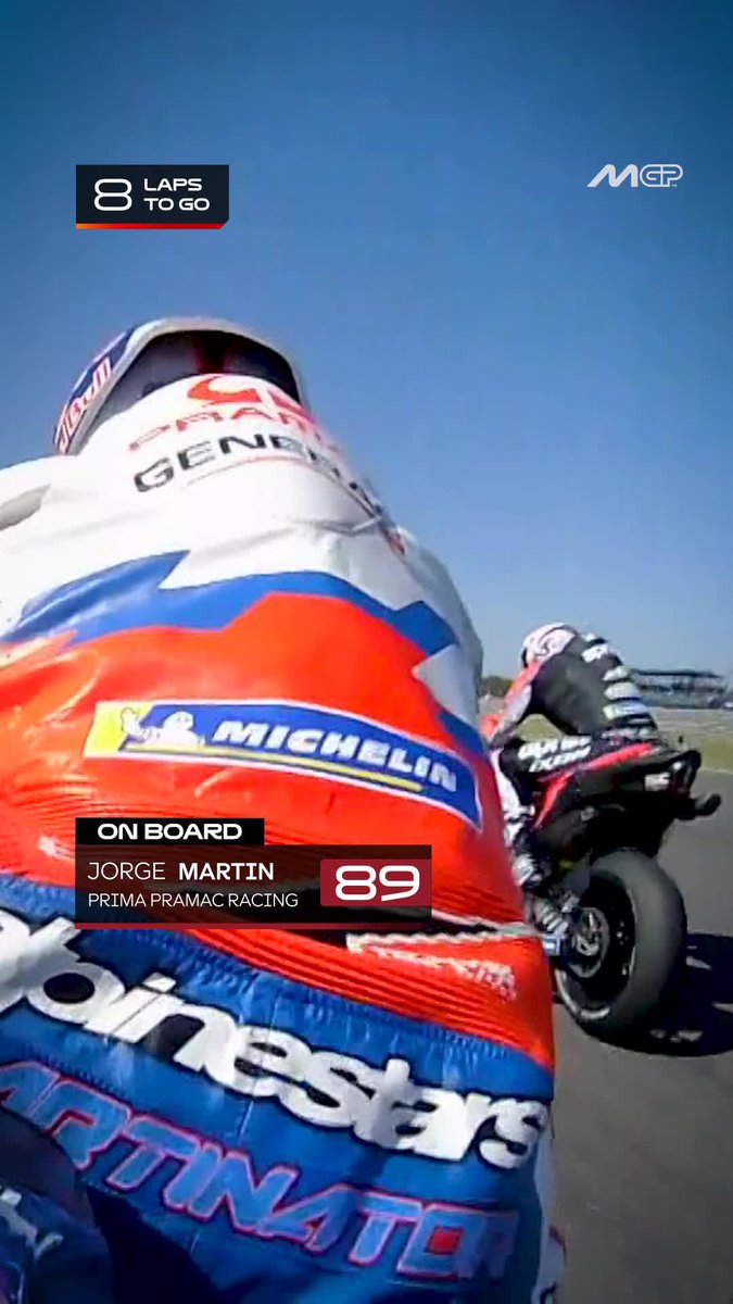 ⚔️ Jorge Martín Almoguera made Aleix Espargaró work hard for that maiden #MotoGP win back in 2022! #ArgentinaGP 🇦🇷