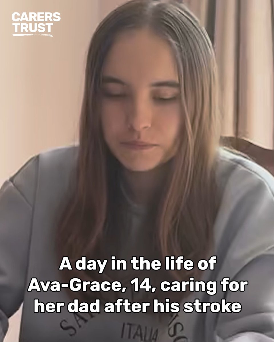 A day in the life of a young carer by Ava-Grace #YoungCarersActionDay 14-year-old Ava-Grace shows incredible compassion and dedication as she cares for her dad every day, after he suffered a stroke. "I love my dad and always help him, but sometimes it does get a lot." Thanks to our Network Partner Bromley Well Young Carers, Ava-Grace receives vital support and breaks from her caring role. Help us support more young carers like Ava-Grace. Donate now: