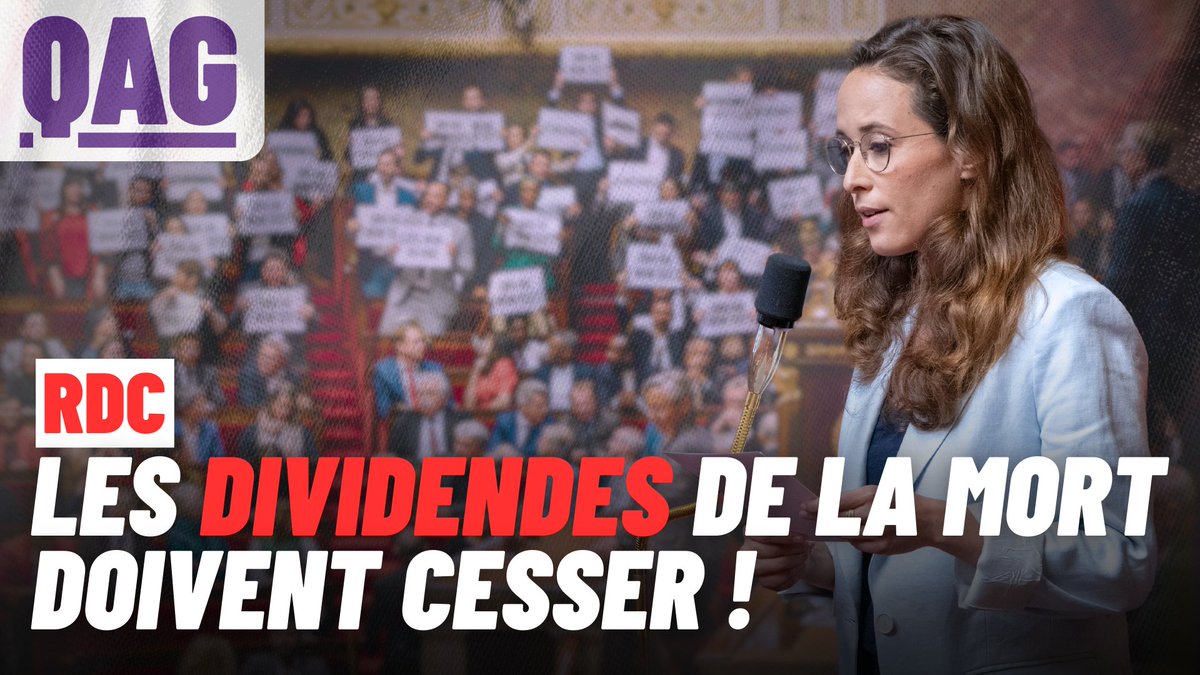🔴🗣« En République démocratique du Congo, des enfants sont exécutés, des femmes sont violées, des êtres humains sont torturés. L’action de la France au service de la paix et du droit international ne doit plus être à géométrie variable. En RDC comme partout, les criminels de guerre doivent être poursuivis, jugés et les frontières doivent être respectées. » - Clémence Guetté #DirectAN #QAG