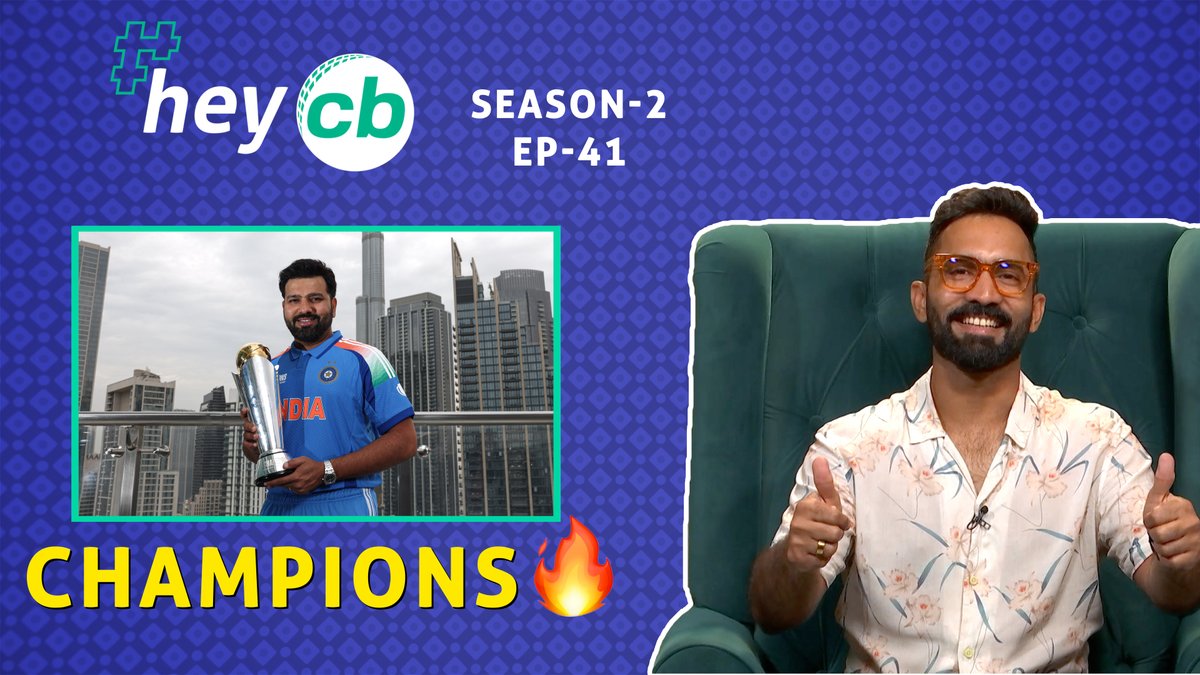 Is Rohit Sharma the best Indian captain? 🤔🏏 India's Player of the Tournament in 2025 Champions Trophy? 🤔🏆 DK reveals it all, in the latest #HeyCB! 🎙️🔥