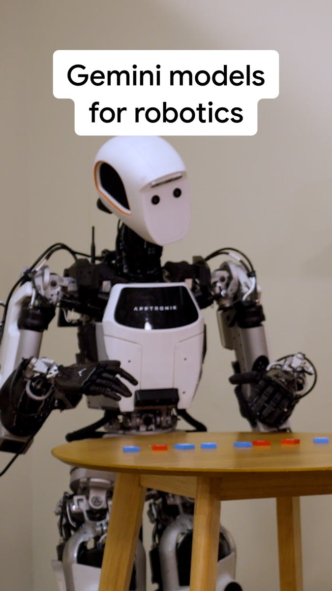 Meet Gemini Robotics: our latest AI models designed for a new generation of helpful robots. 🤖 Based on Gemini 2.0, they bring capabilities such as better reasoning, interactivity, dexterity and generalization into the physical world. 🧵