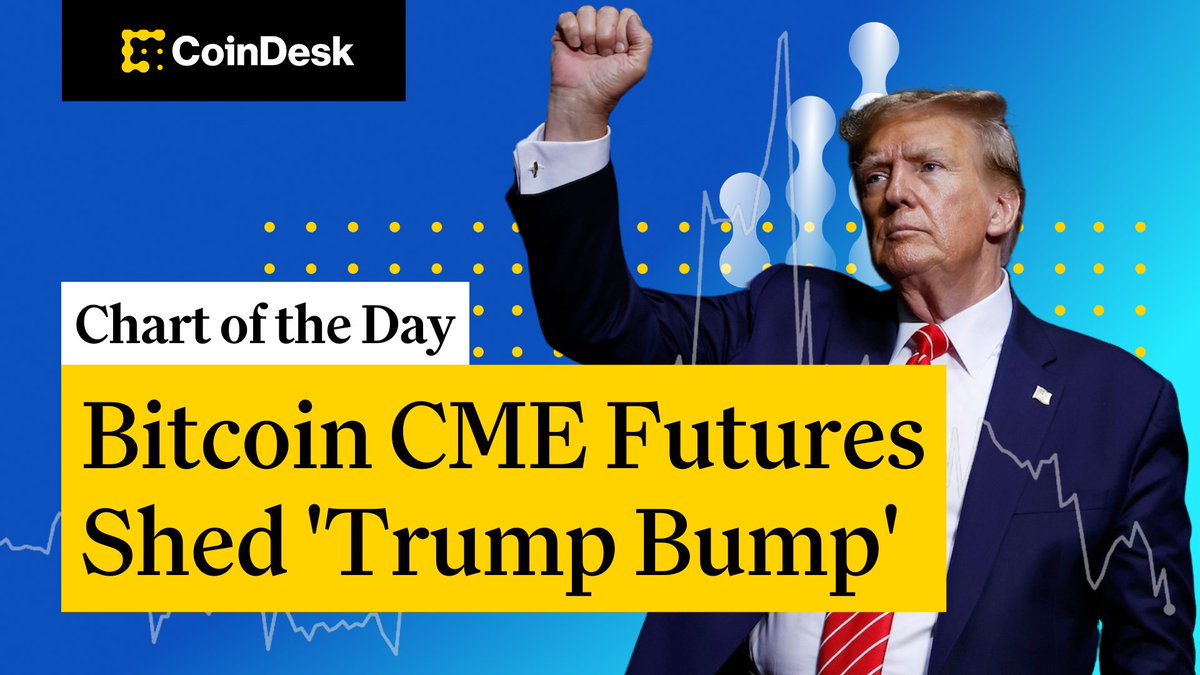📊 Bitcoin CME Futures Shed 'Trump Bump' Christine Lee explains on "Chart of the Day," presented by Crypto.com 👇