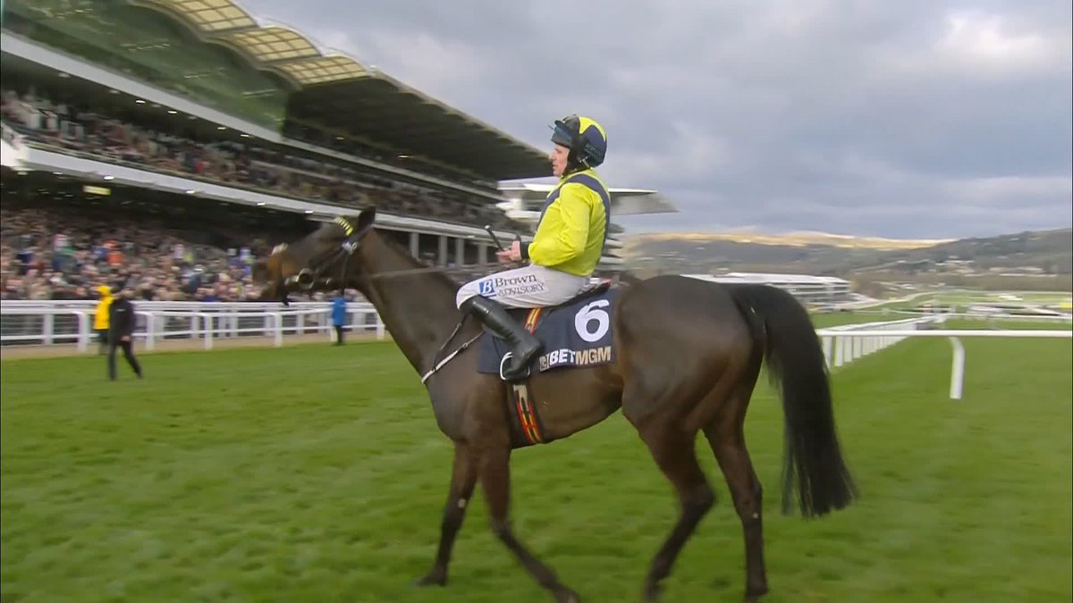 That one was for Michael O'Sullivan Sean Flanagan looks to the sky ♥️ #ITVRacing | #CheltenhamFestival | Sean Flanagan