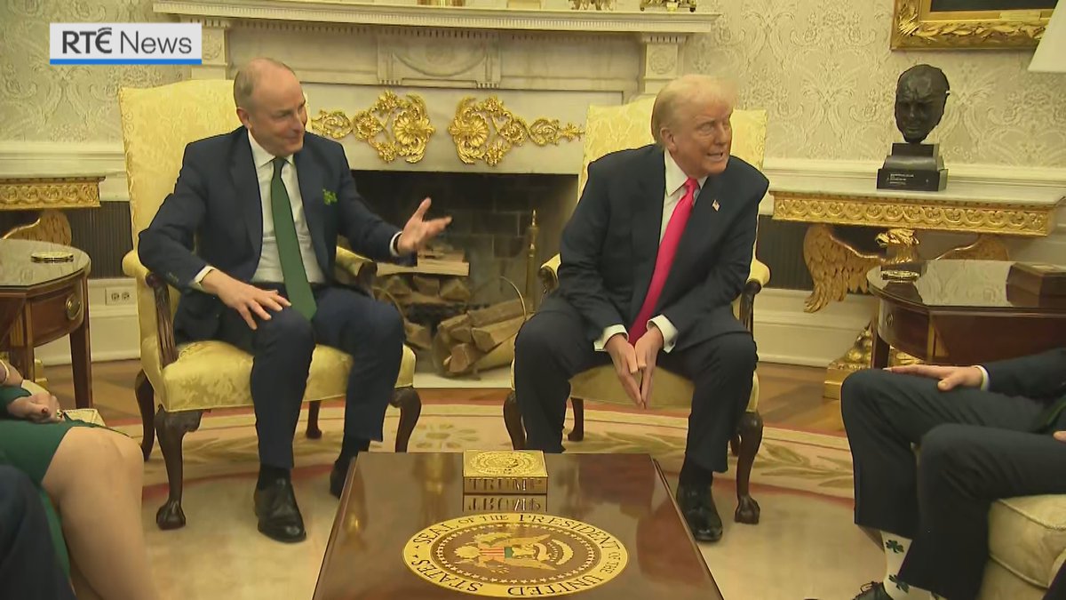 US President Donald Trump has said that Ireland has a housing crisis because “they're doing so well, they can't produce houses fast enough” | Follow live: